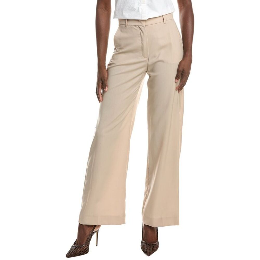 Max Mara Womens Weekend Visivo Wool Long Trouser, Beige